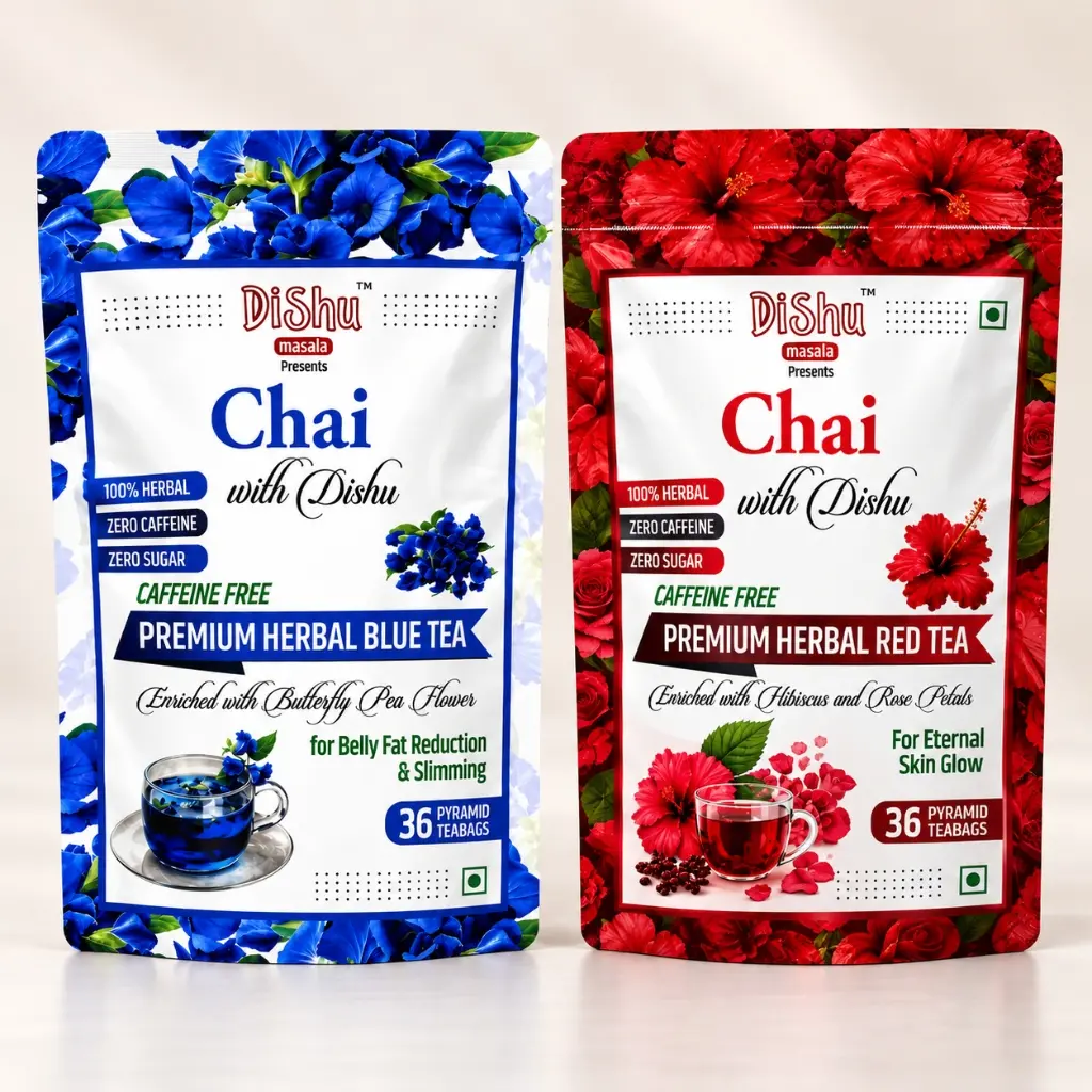 Blue Tea + Red Tea (teabags) — pack photo 1 of 2