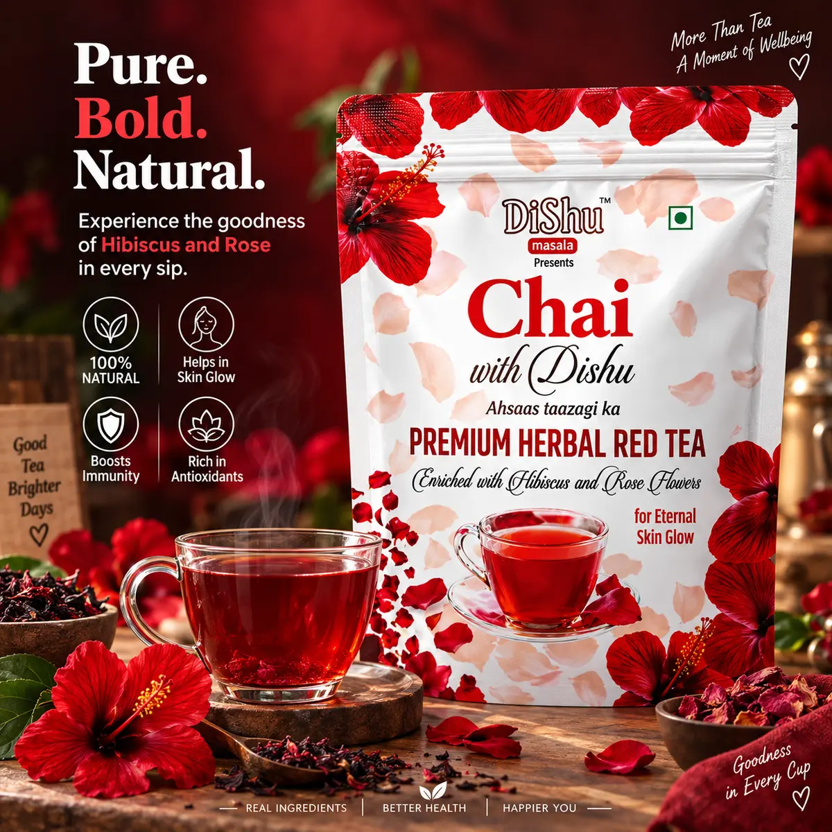 Premium Herbal Red Tea (loose) — pack photo