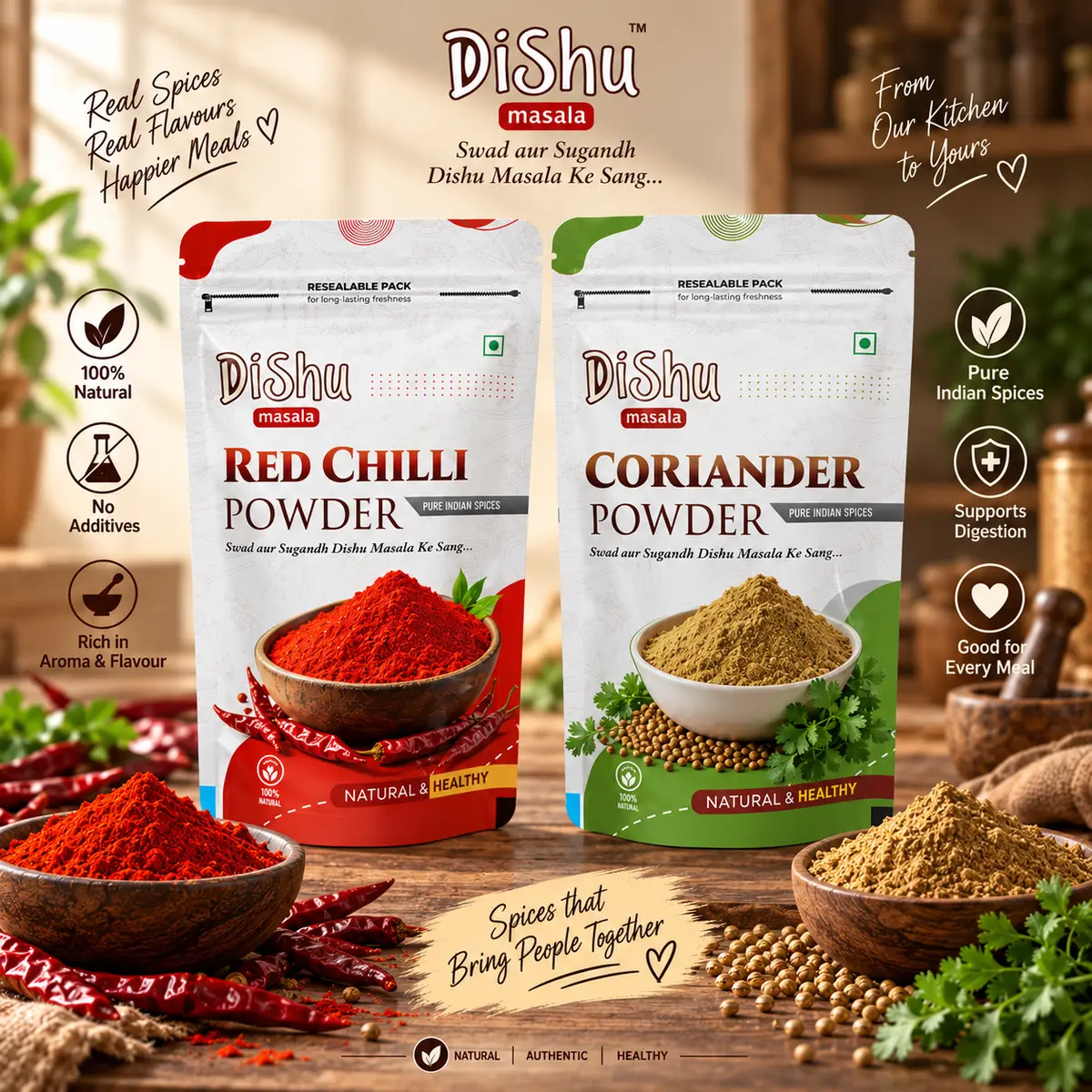 Red Chilli + Coriander — pack photo