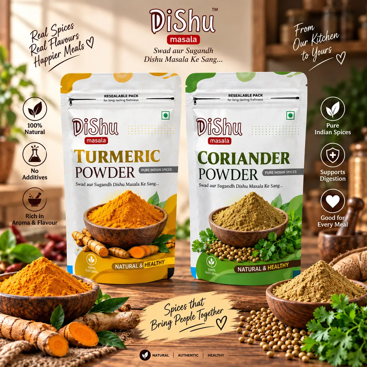 Turmeric + Coriander — pack photo